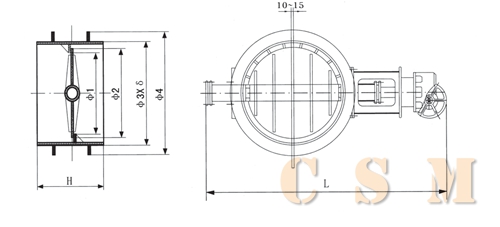 Butterfly Valve Type YDDB (flue damper)